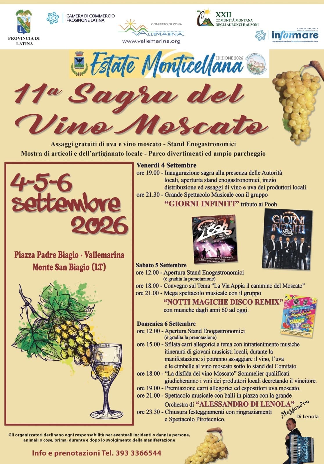 11^ Sagra del vino moscato di Vallemarina (11th Moscato Wine Festival of Vallemarina)