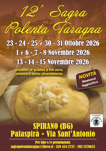 Volantino di 12ª Sagra Polenta Taragna