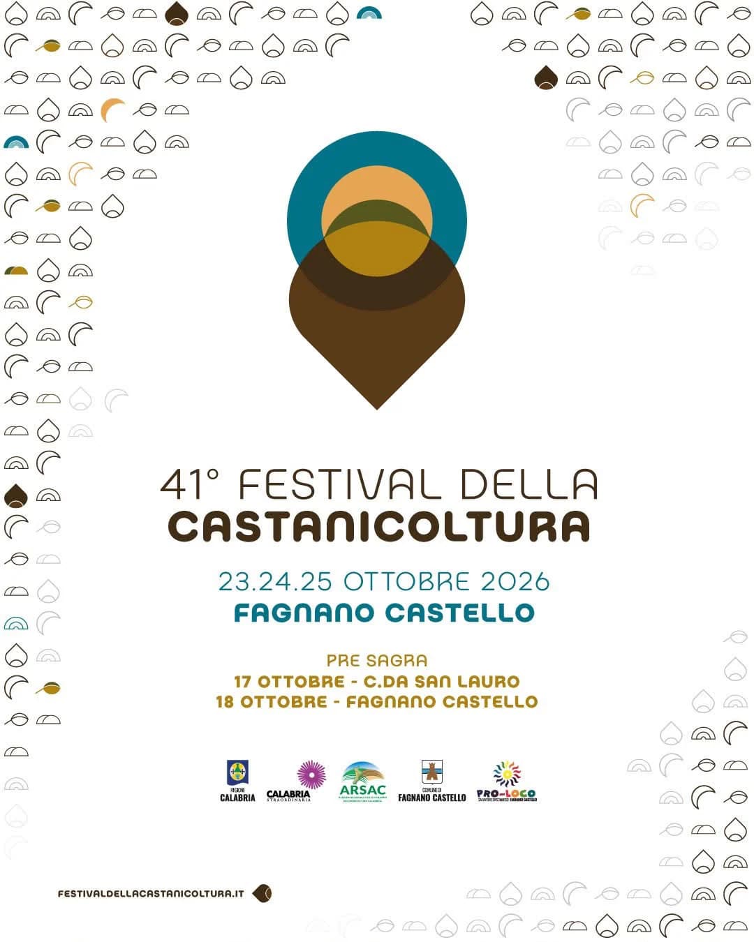 Volantino di 41° Festival della Castanicoltura