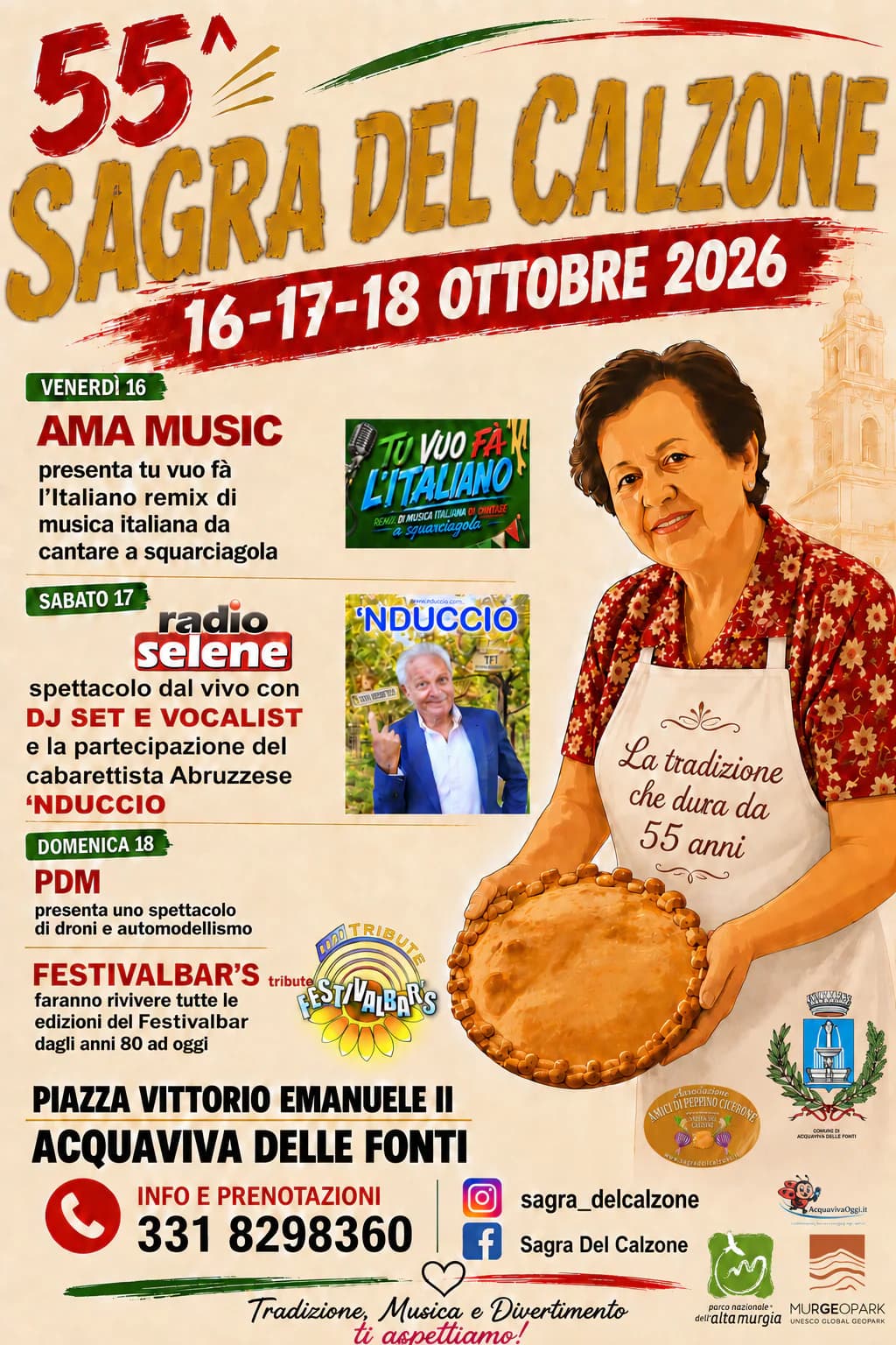 Volantino di 55ª Sagra del Calzone