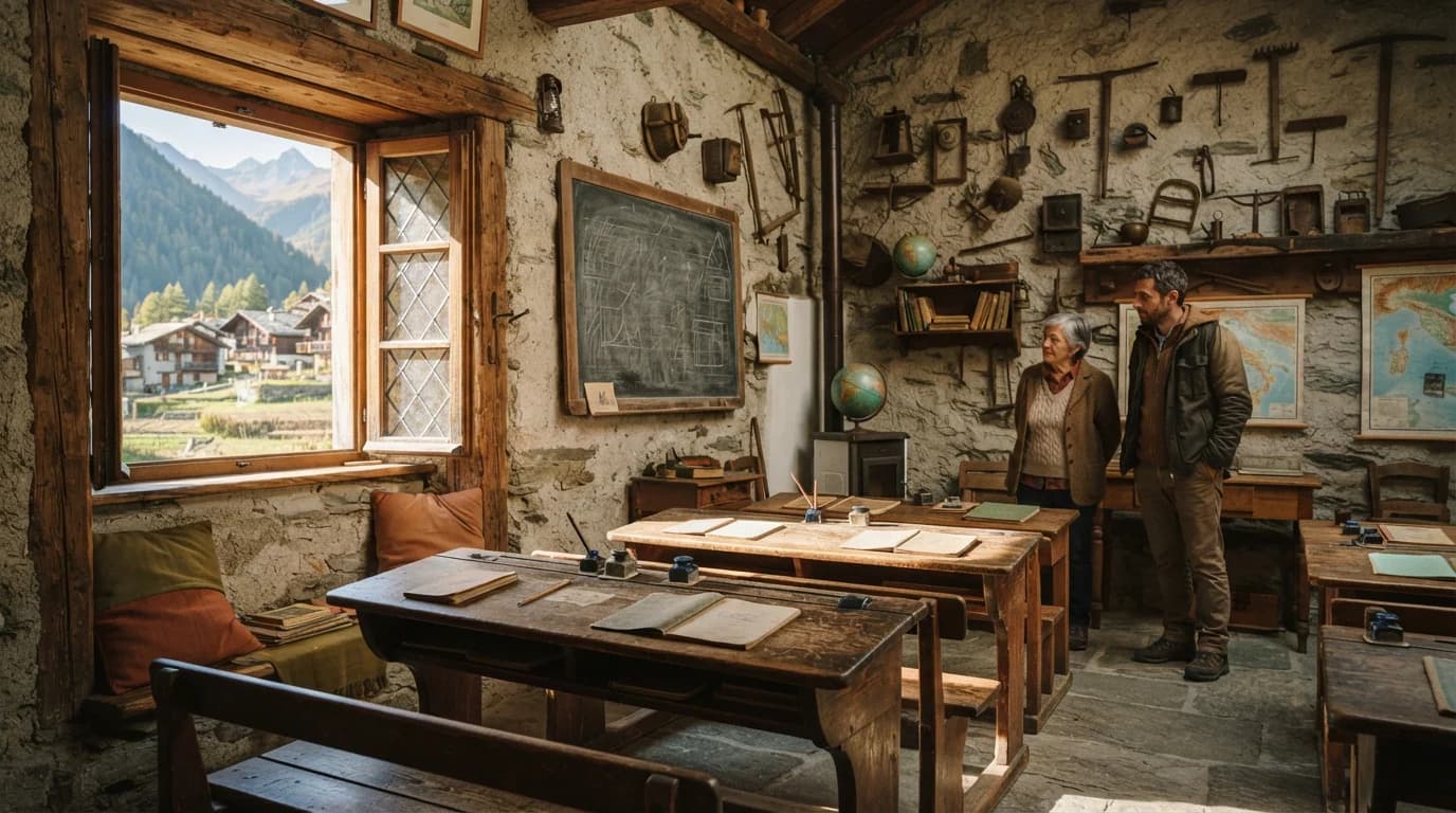 Apertura museo: La Comunità rurale e la sua scuola frazionale.