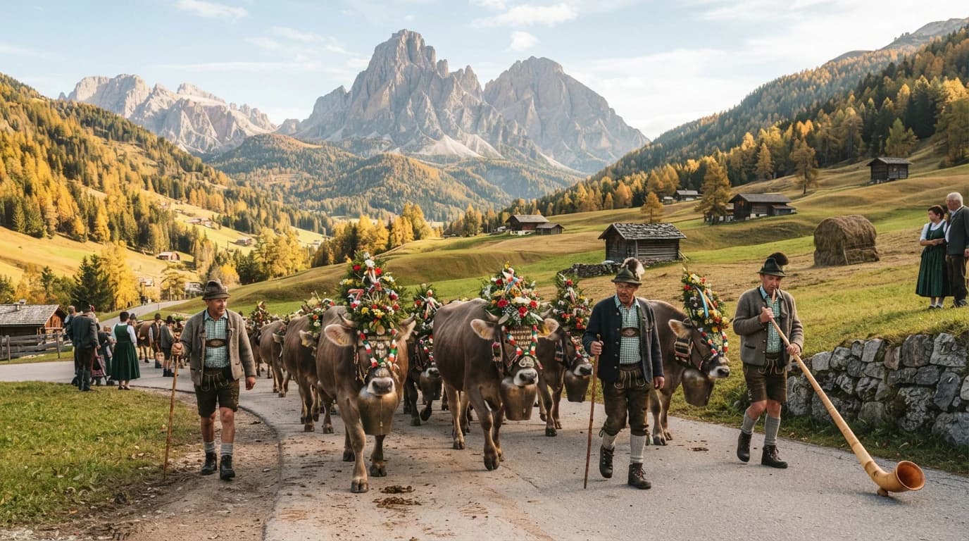 Autunno³Montagna: Ritorno del bestiame dall'alpeggio della Valle S. Silvestro