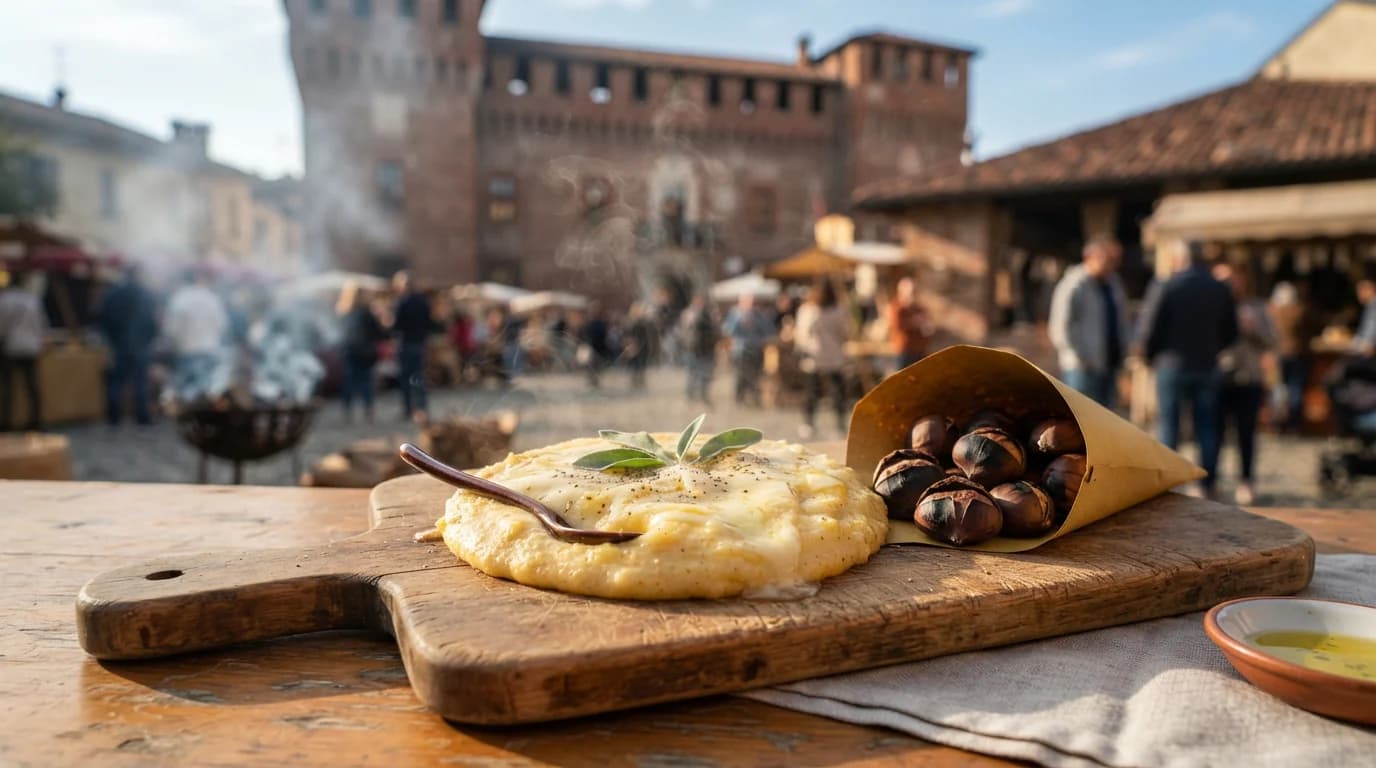 Castagnata Alpina e Polenta Taragna