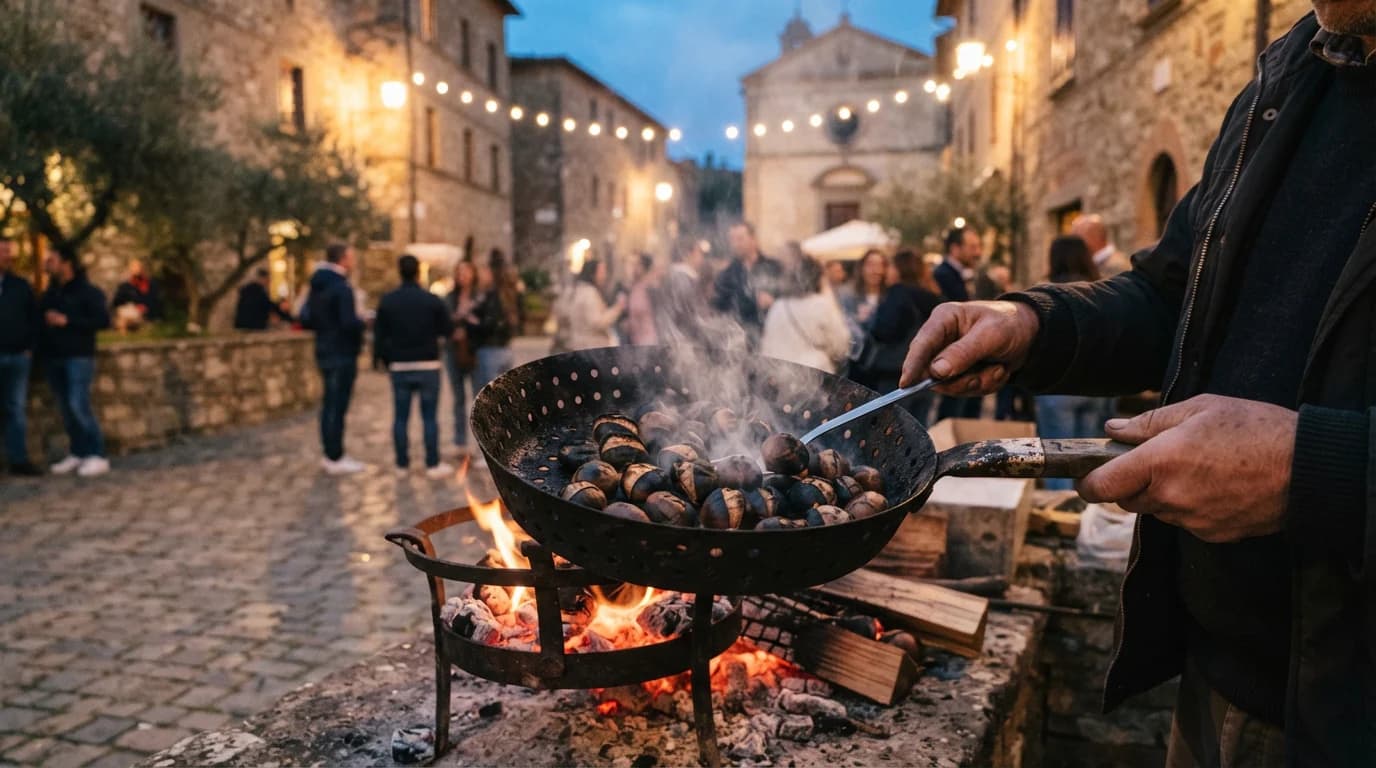 Castagnata in piazza