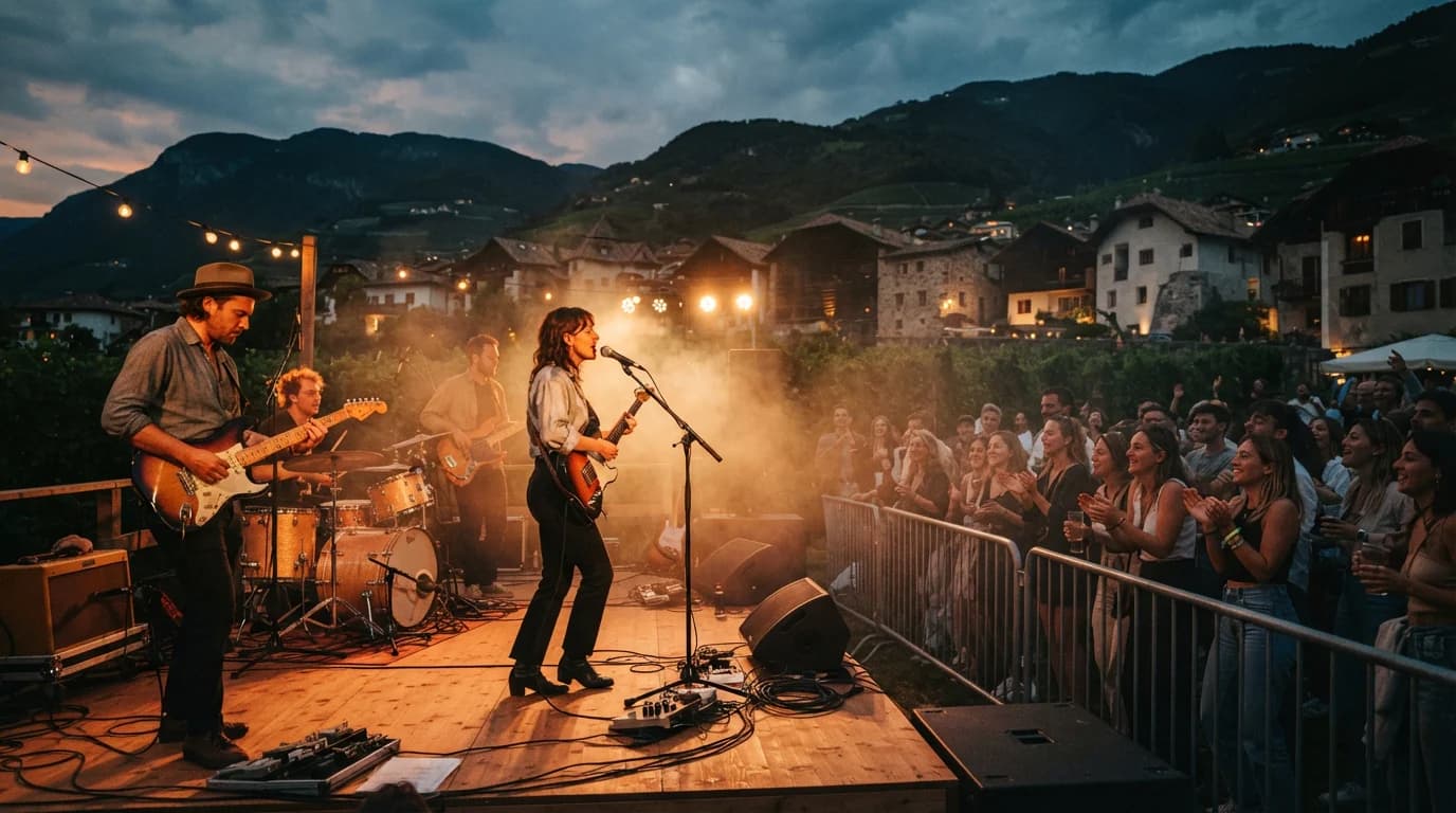 Concerto dei Wellbehaved nell'ambito del Kaltern Pop Festival