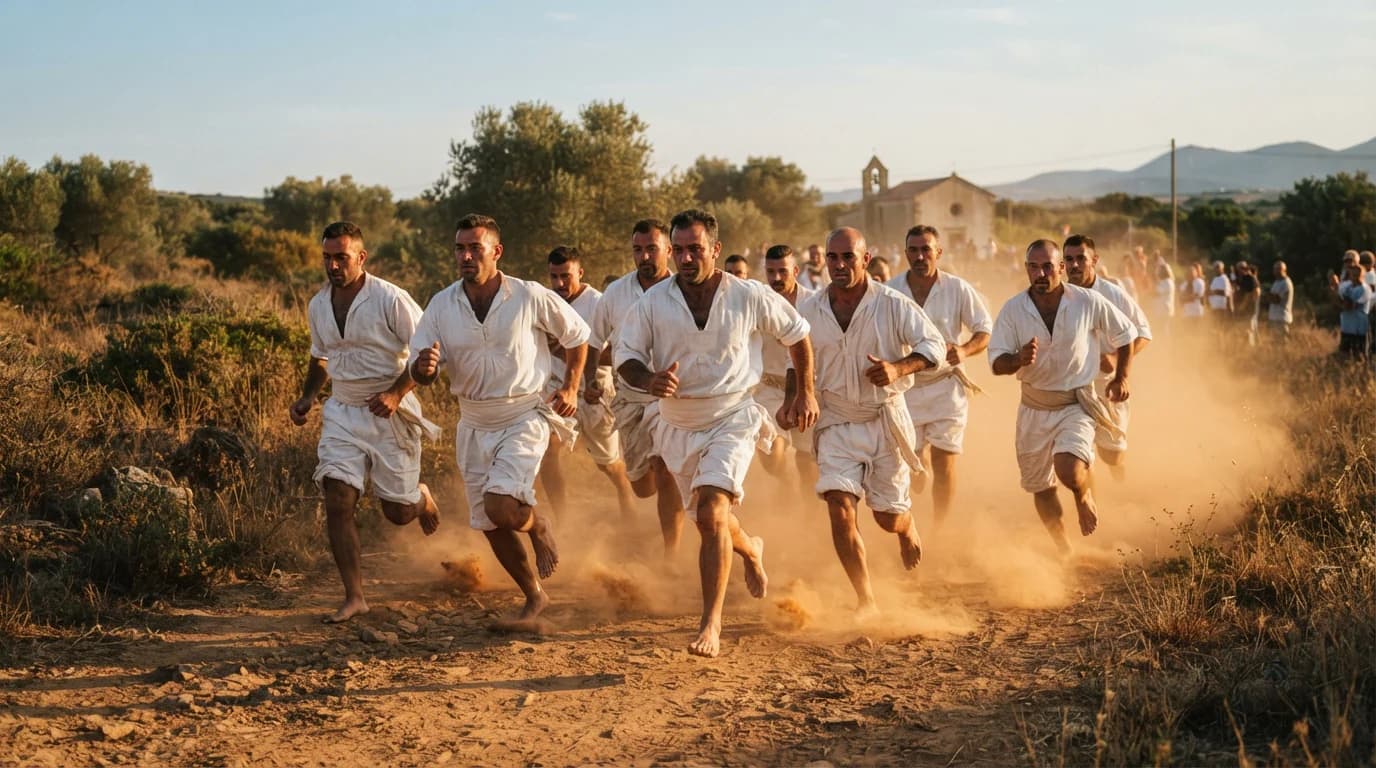 Corsa degli Scalzi a Cabras