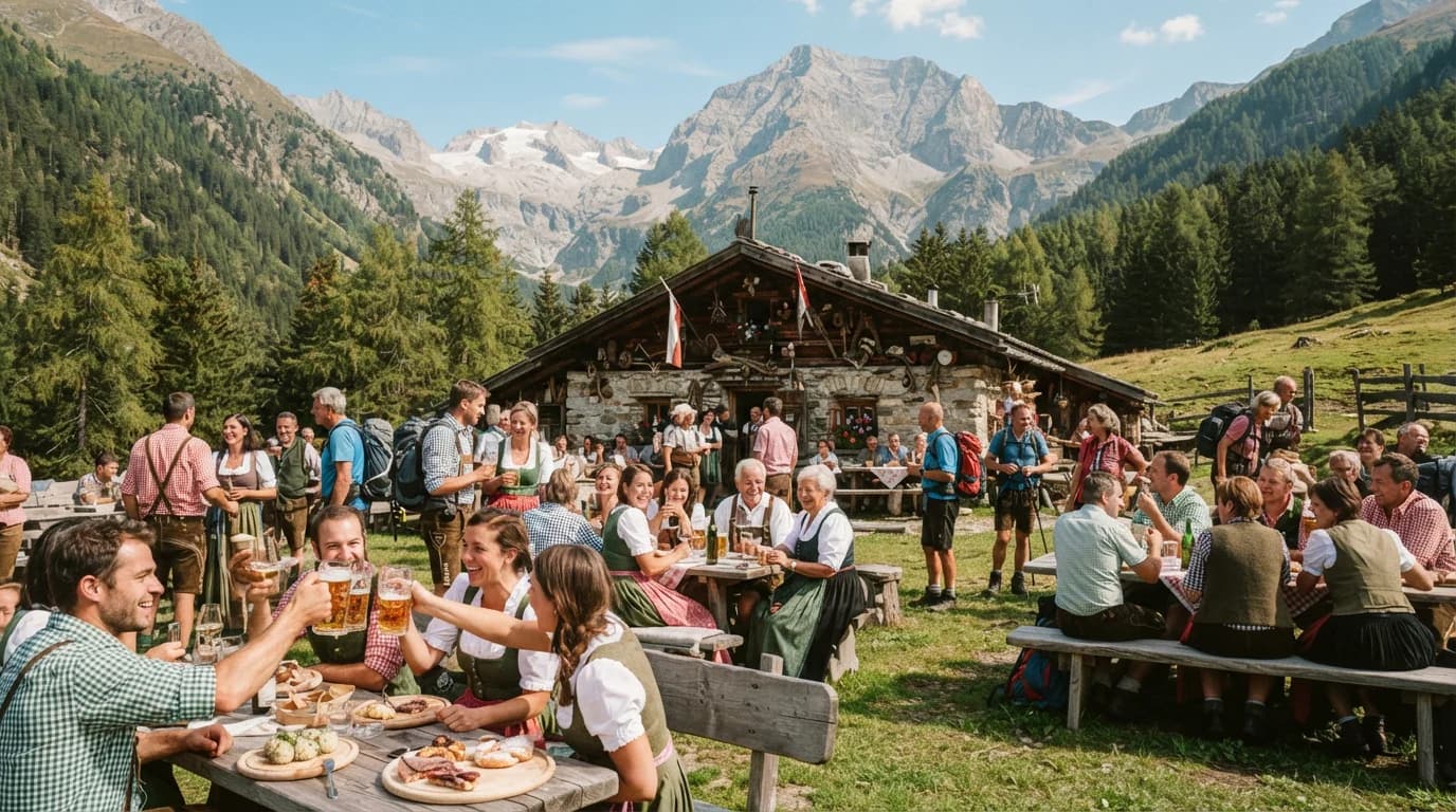 Festa alla Malga Fiecht - malga dei pini