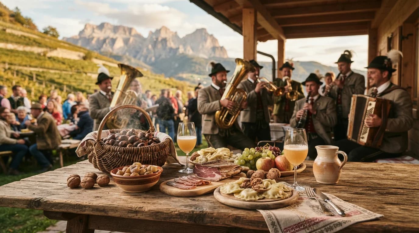 Festa del "Törggelen" della banda musicale di Marlengo