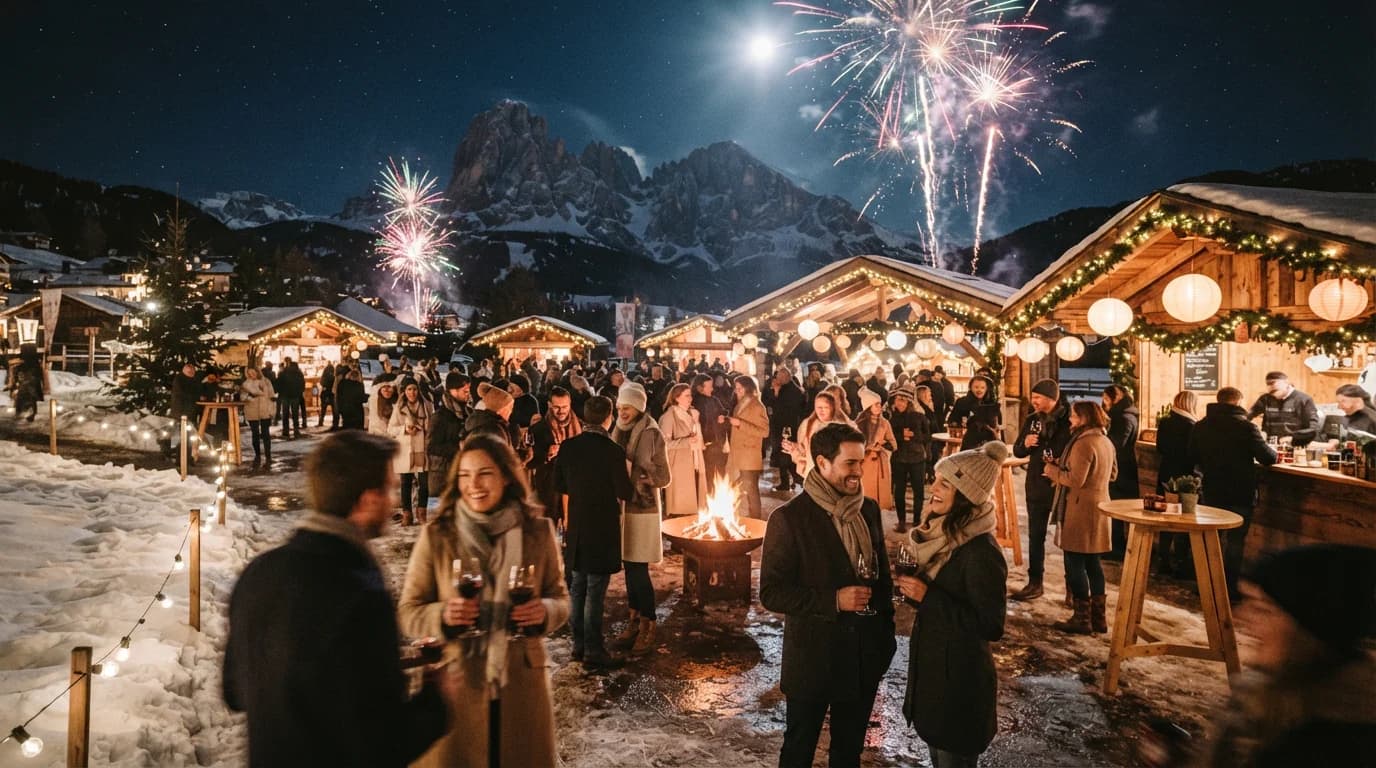 Festa di Capodanno nel parco di Valdaora di Mezzo