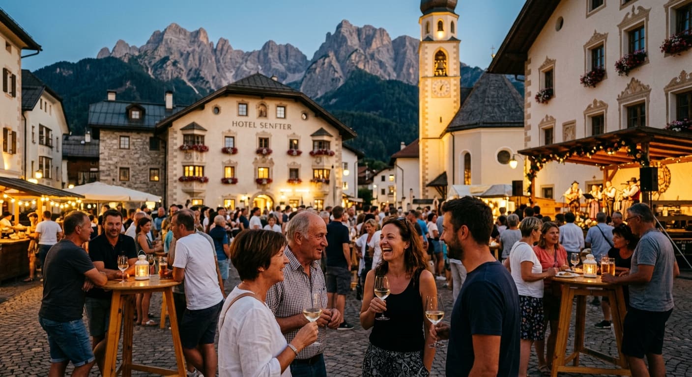 Festa in piazza presso la Piazzetta Senfter