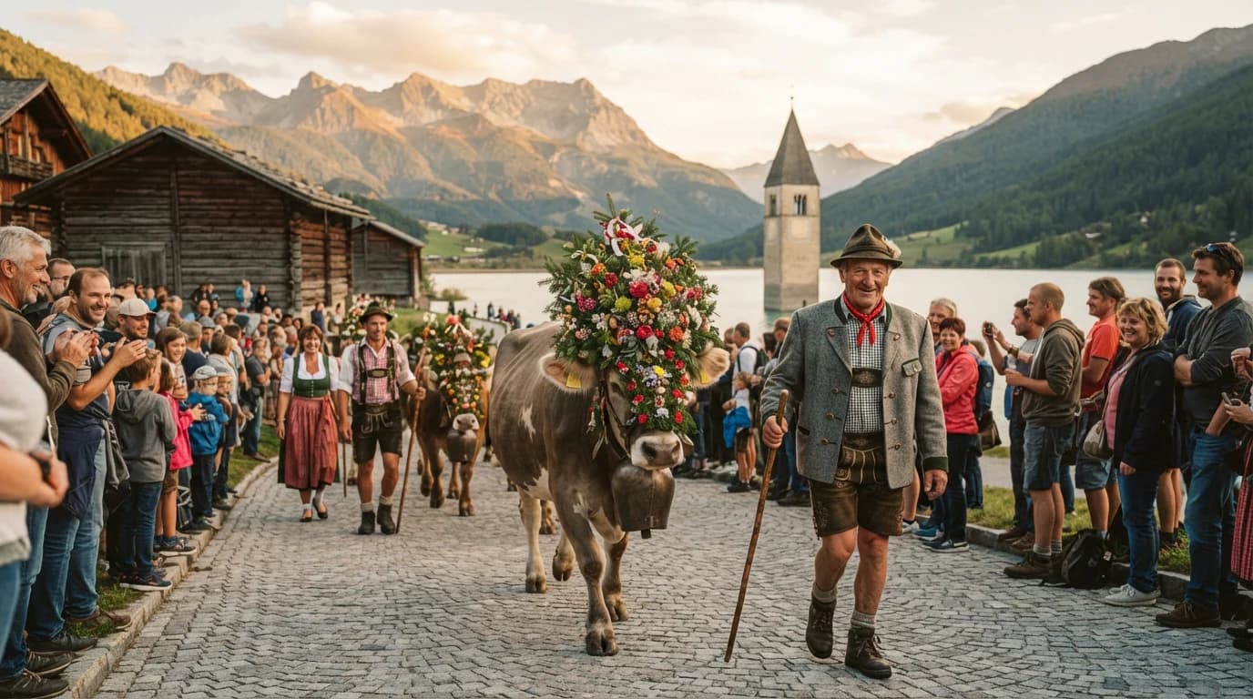 Rientro dalla malga di resia