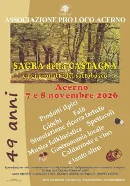 Volantino di Sagra della Castagna e dei prodotti del sottobosco