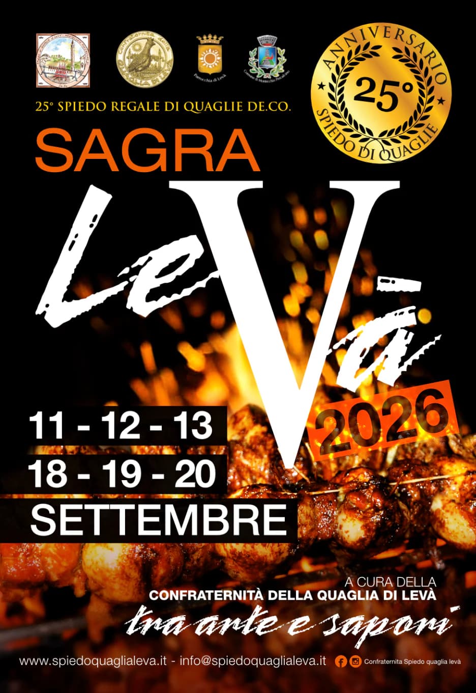 Volantino di Sagra della Quaglia di Leva