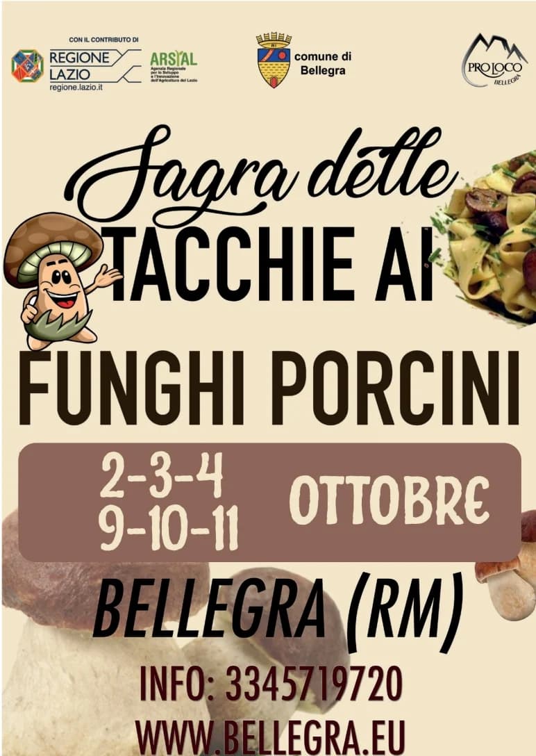 SAGRA DELLE TACCHIE AI FUNGHI PORCINI — foto 1