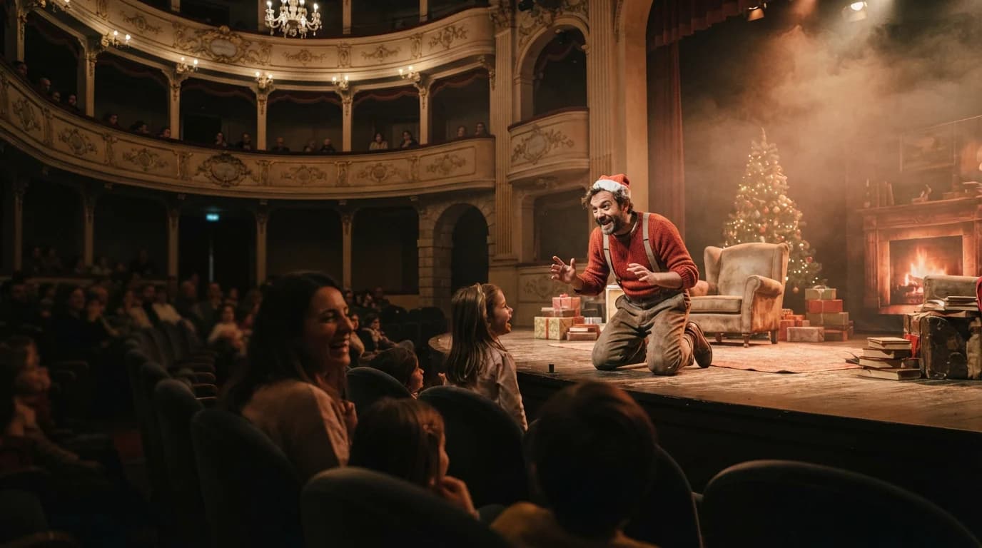 Spettacolo “babbo natale va in pensione”