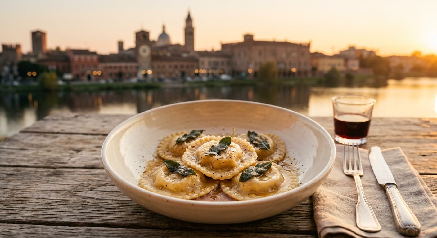 Tortelli e lambruschi