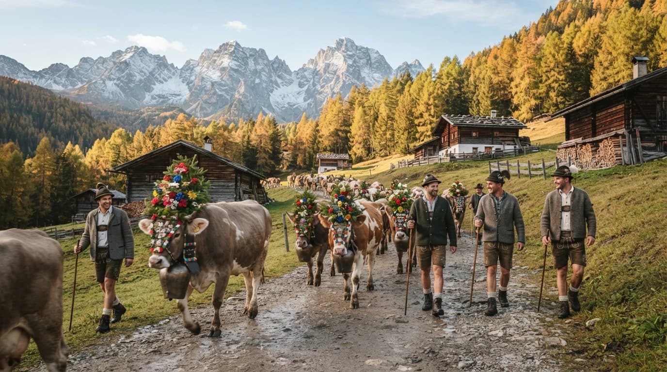 Transumanza dalla malga Ausser Schwemmalm