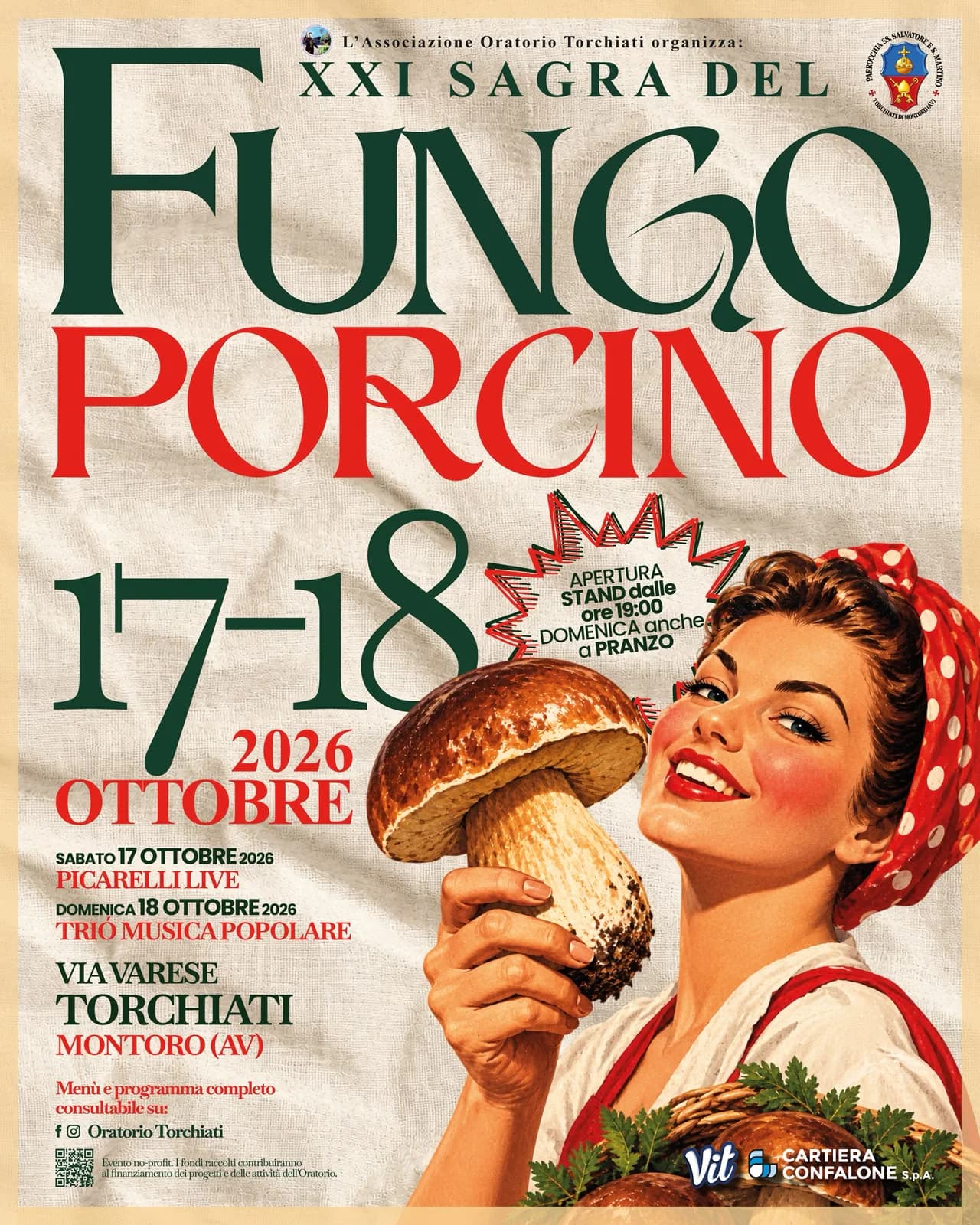 Volantino di XXI Sagra del Fungo Porcino