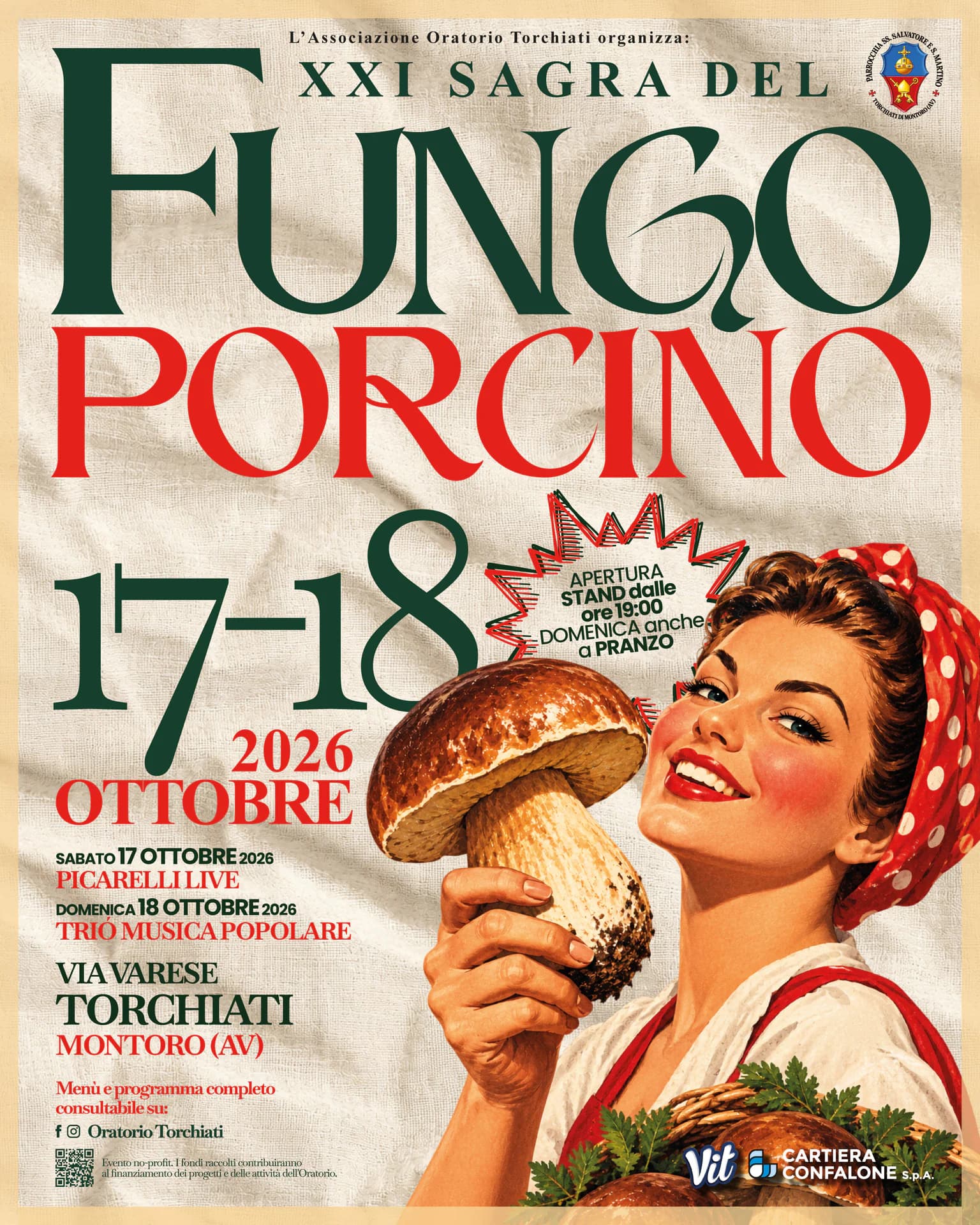 Volantino di XXI SAGRA DEL FUNGO PORCINO