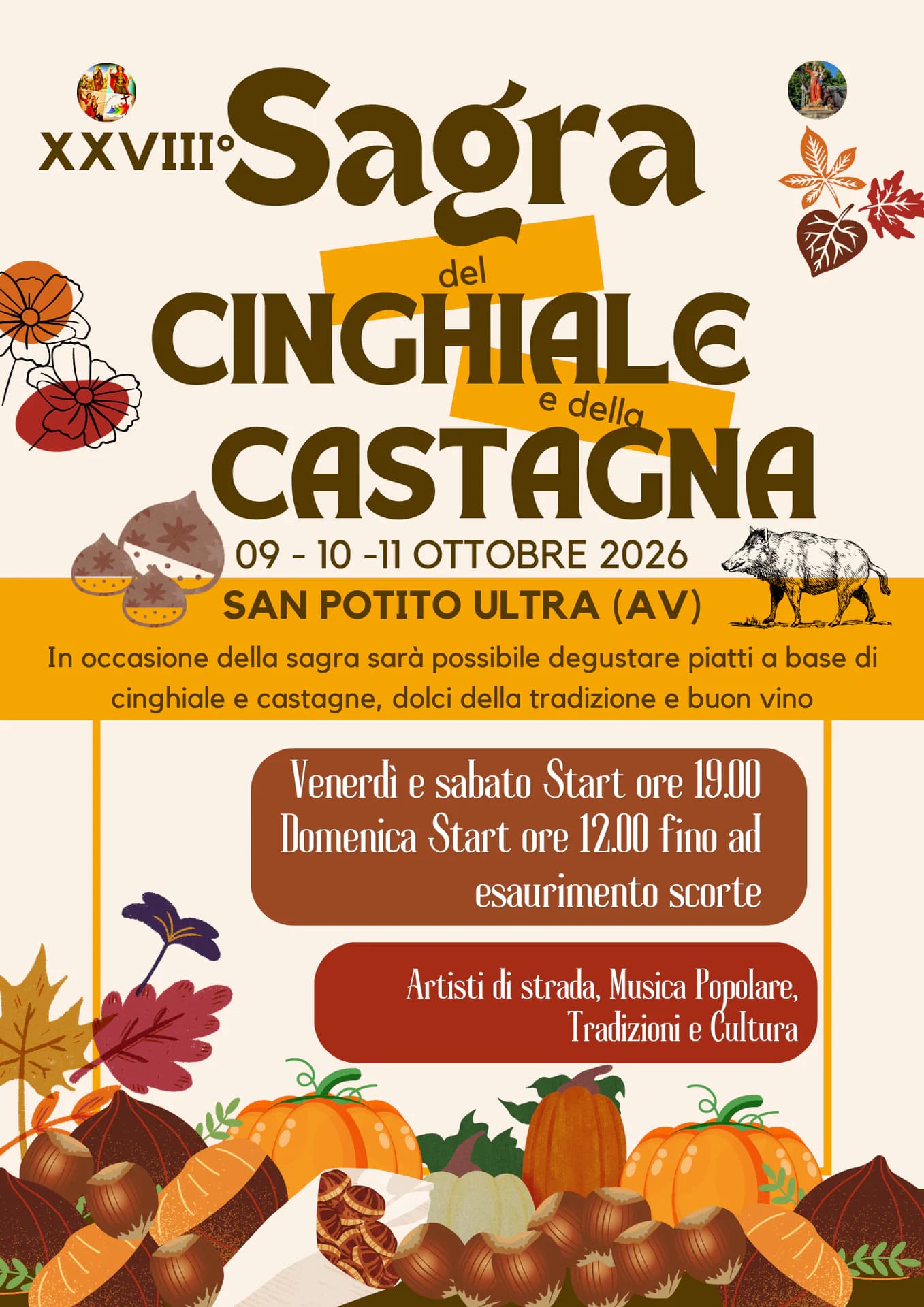 XXVIII° Sagra del Cinghiale e della Castagna (Wildschwein- und Kastanienfest) — foto 1