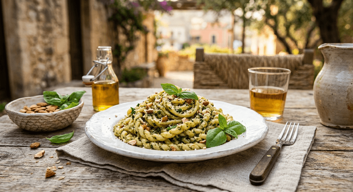 Busiata al pesto trapanese
