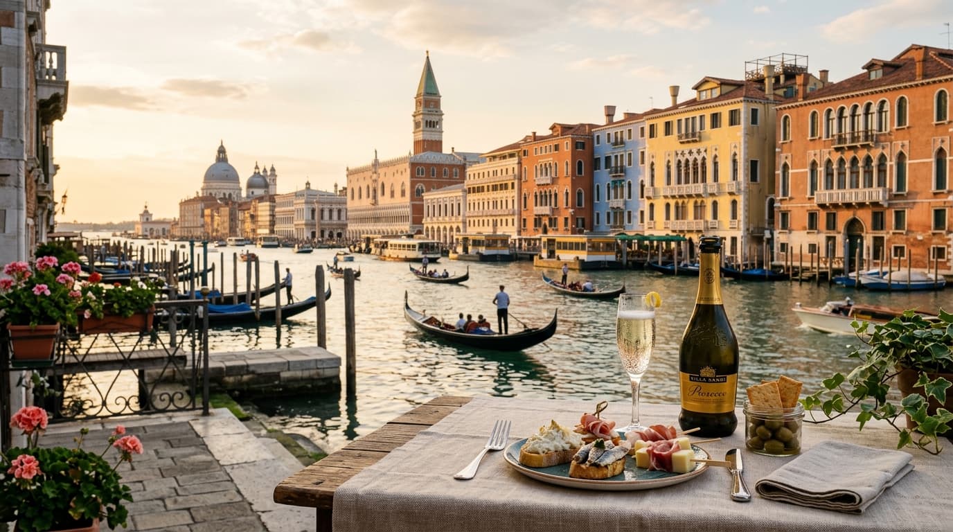 Prosecco, Radicchio und Lagune