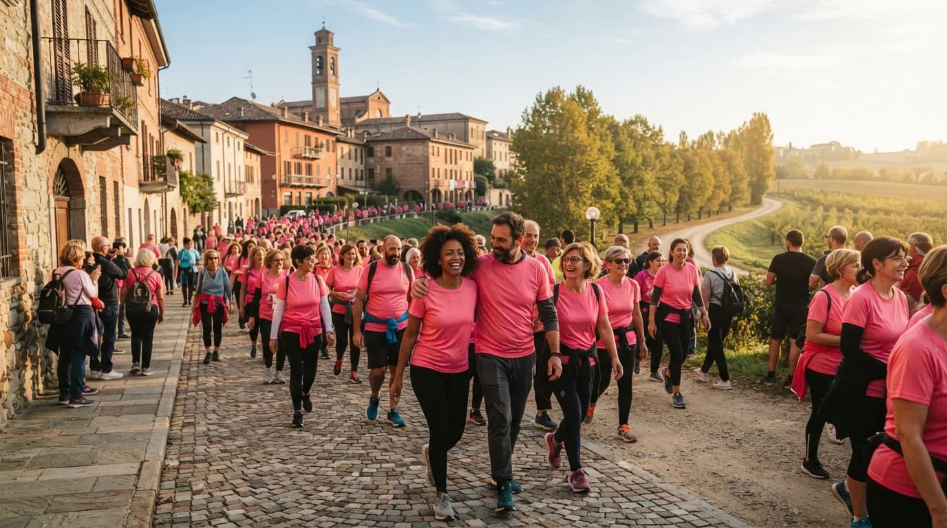 Camminata in rosa