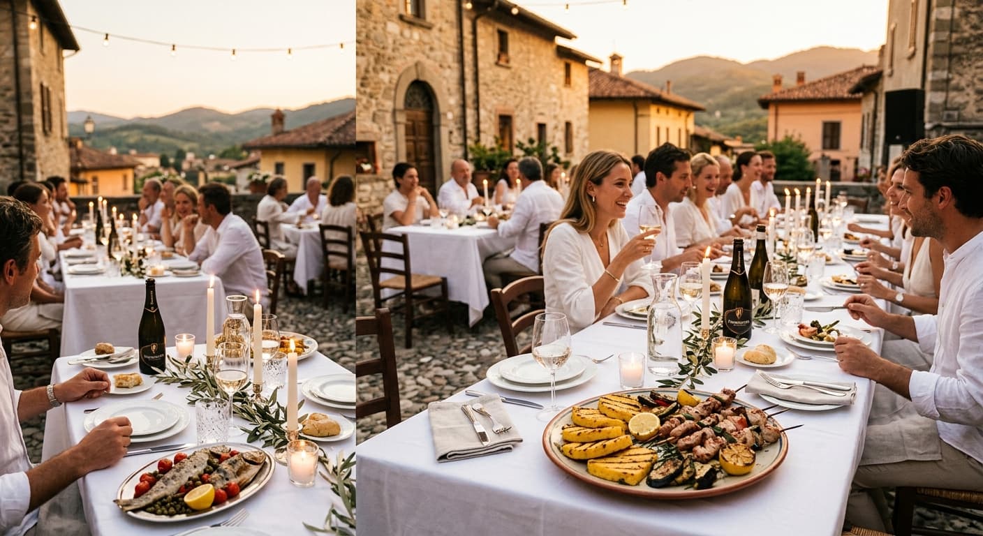 Cena in bianco a Pezzaze