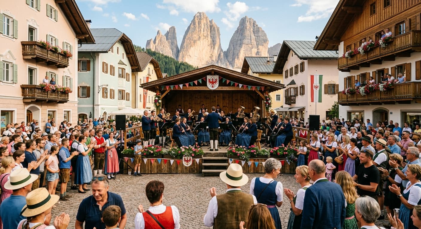 Concerto matinée della piccola banda di Dobbiaco alla festa d'estate