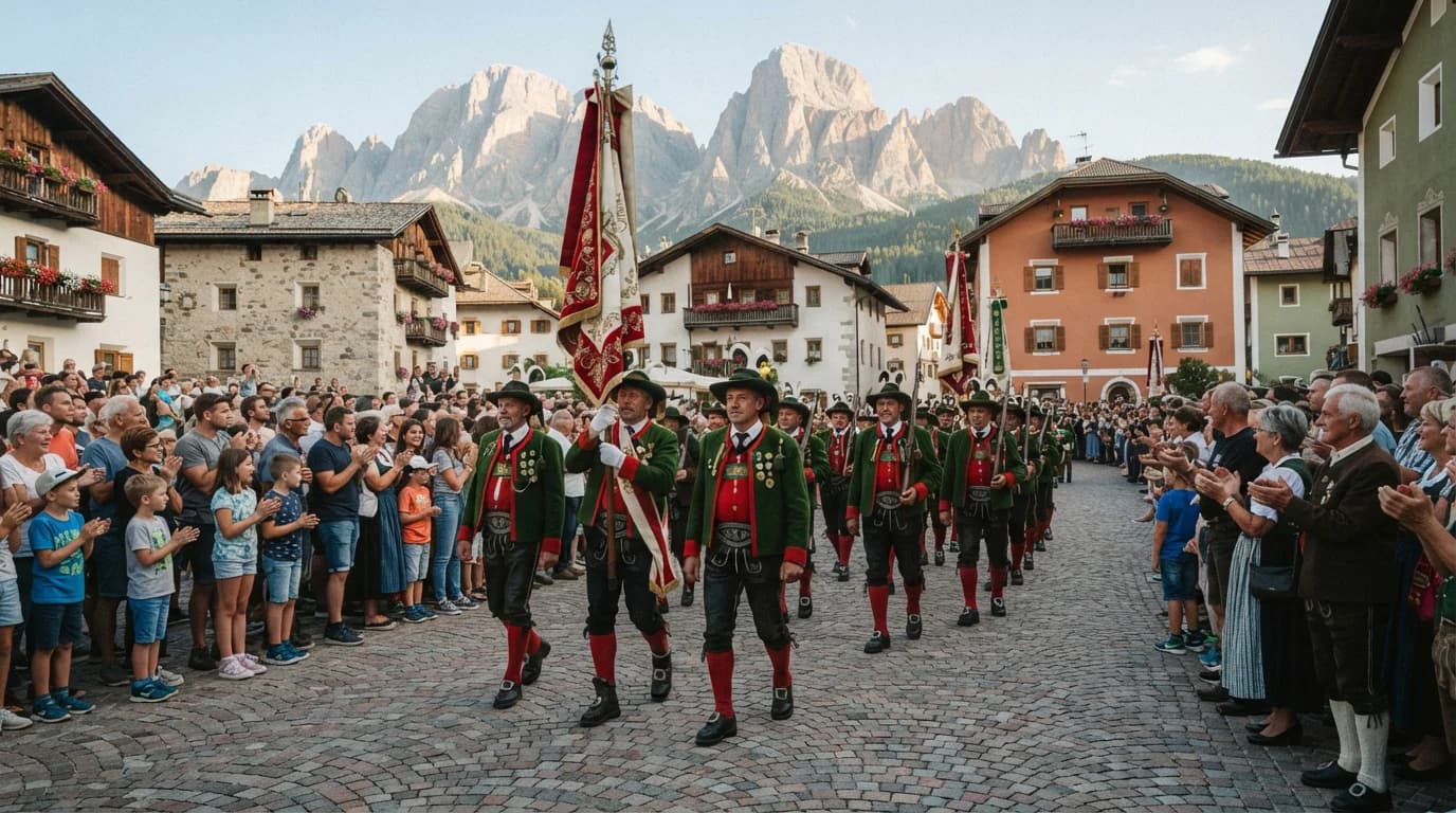 Festa degli Schützen a Valdaora di Mezzo