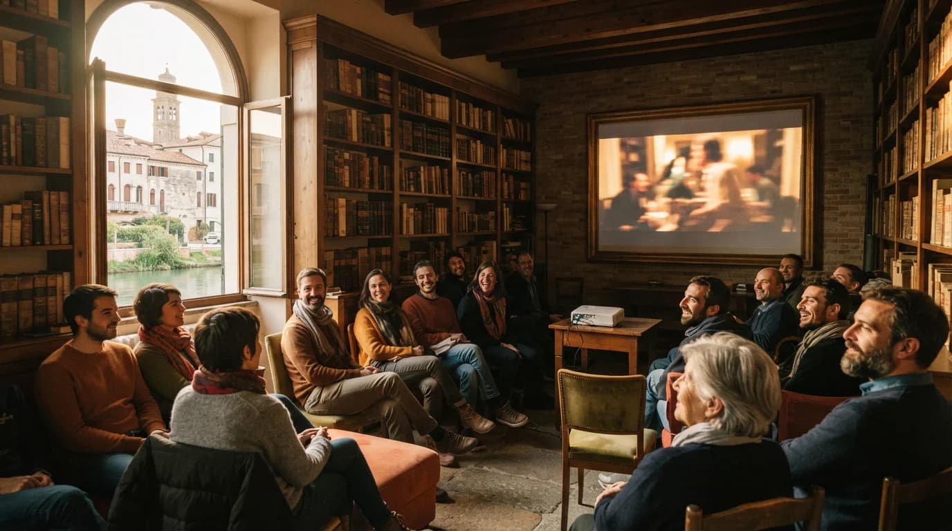 In Biblioteca. Cinema di pomeriggio