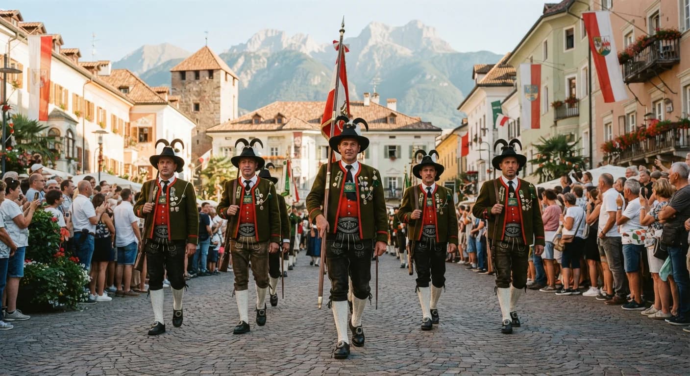 In festa con la compagnia Schützen