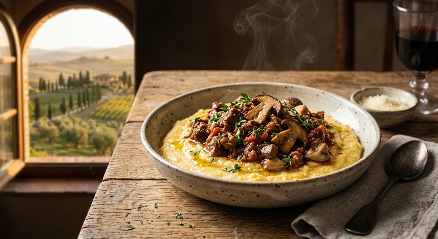 Sagra della polenta, funghi porcini e cinghiale