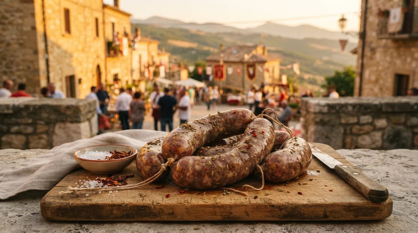 Sagra della Salsiccia a catena di Cancellara