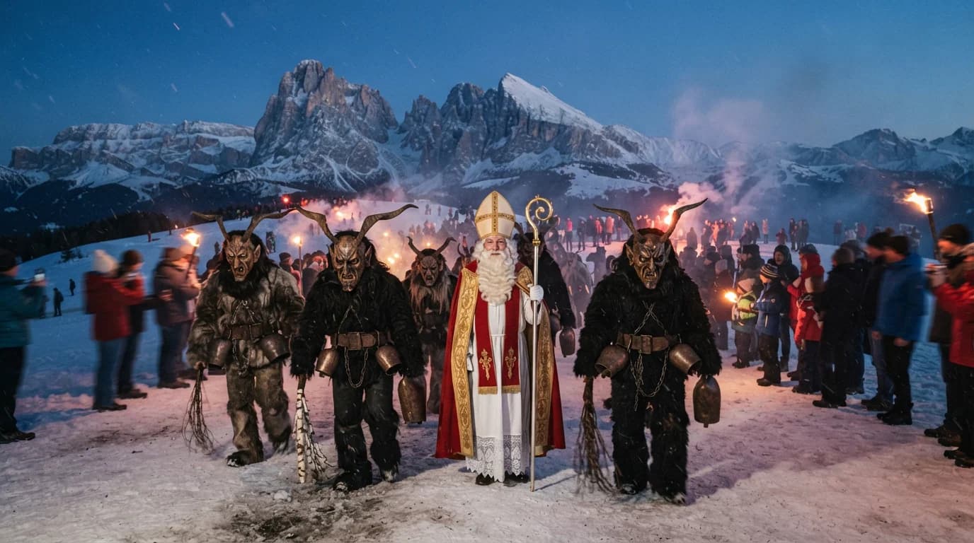 San Nicolò & Krampus a Plan de Corones