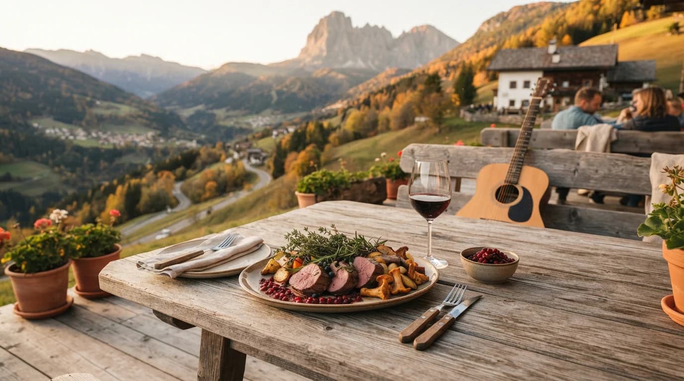 Selvaggina.Vino.Musica al Maso Zmailerhof con Max Raffl