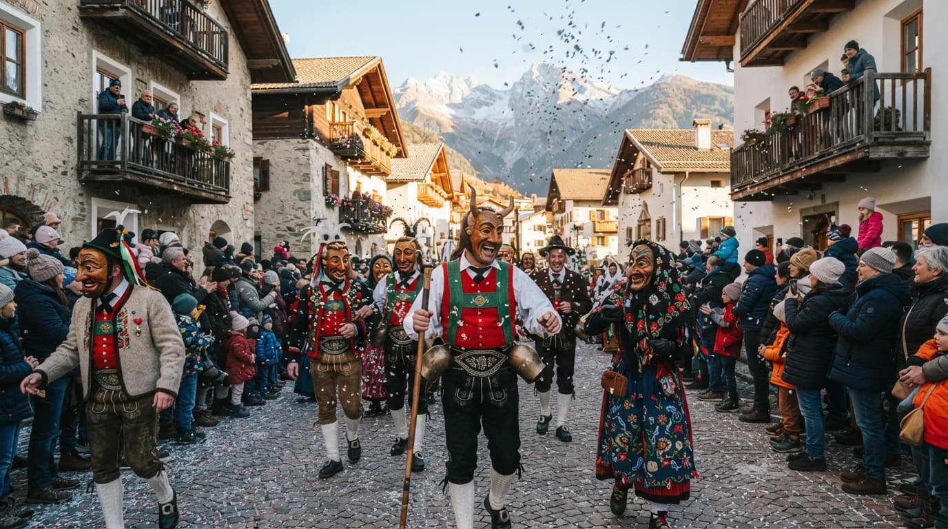 Sfilata di carnevale a Laces