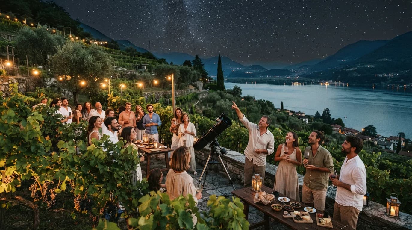 Sotto le stelle in vigna a monte isola