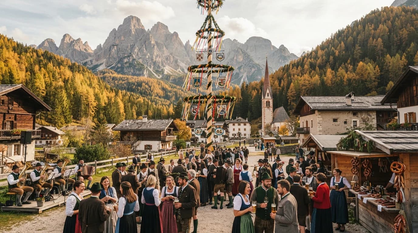 Spettacolo Autunno: Festa Paesana: tradizionale "Kirchtag" a Braies