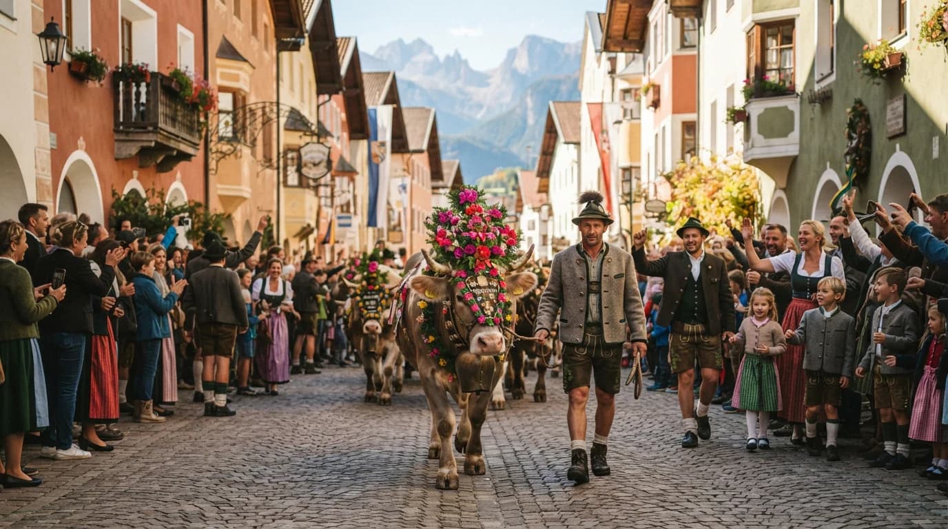 Tradizionale ritorno del bestiame con festa