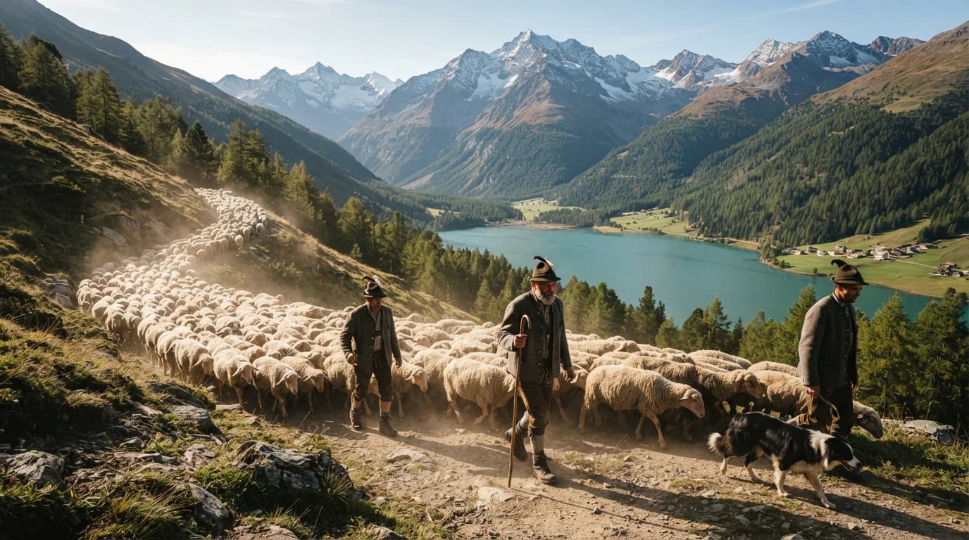 Transumanza delle pecore a Vernago