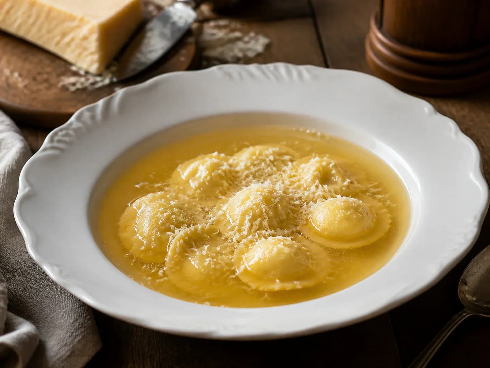 Anolini in Brodo alla Parmigiana