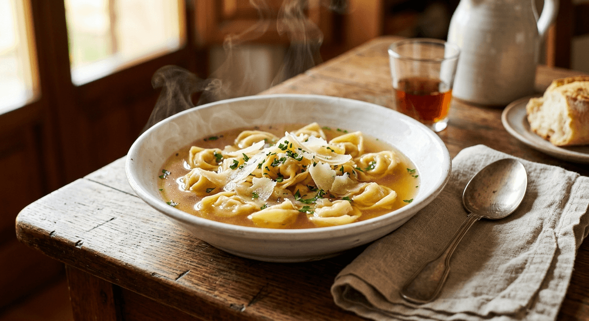 Cappelletti romagnoli in brodo