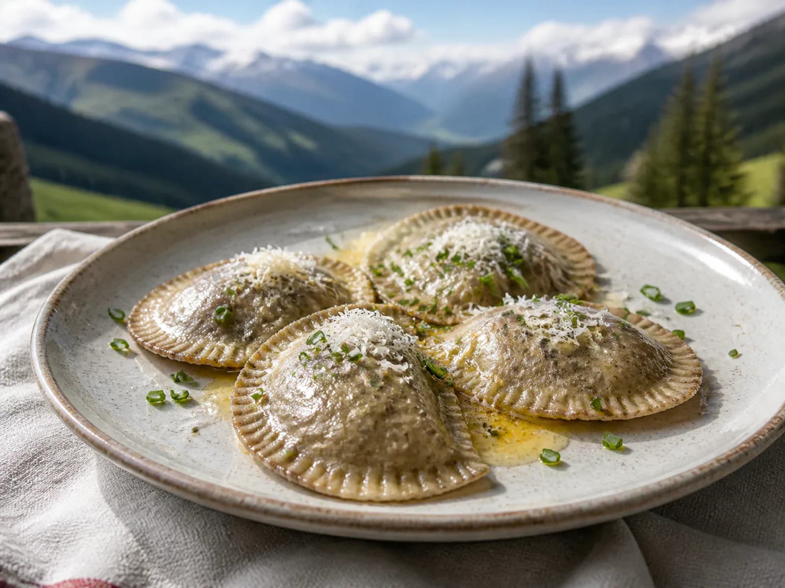 Schlutzkrapfen (Mezzelune Tirolesi)