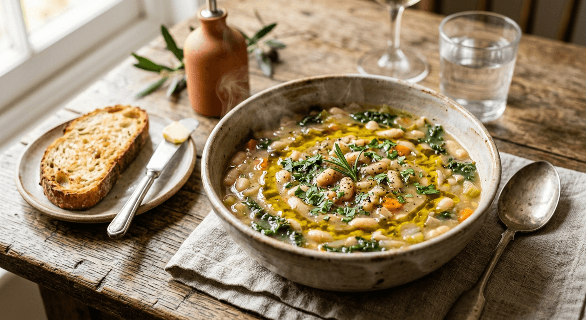 Zuppa di fagioli bianchi