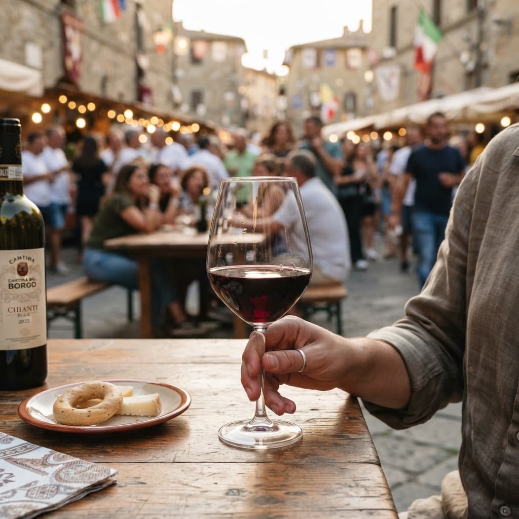 BICCHIERE DI VINO LOCALE